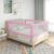 vidaXL Toddler Safety Bed Rail Pink 90×25 cm Fabric