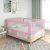 vidaXL Toddler Safety Bed Rail Pink 100×25 cm Fabric