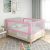 vidaXL Toddler Safety Bed Rail Pink 140×25 cm Fabric