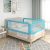 vidaXL Toddler Safety Bed Rail Blue 90×25 cm Fabric
