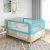 vidaXL Toddler Safety Bed Rail Blue 140×25 cm Fabric
