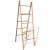 vidaXL Double Towel Ladder with 5 Rungs Bamboo 50×160 cm