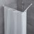 Kleine Wolke Corner Shower Curtain Rod 90×90 cm White
