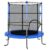 Trampoline with Safety Net Round 140×160 cm Blue